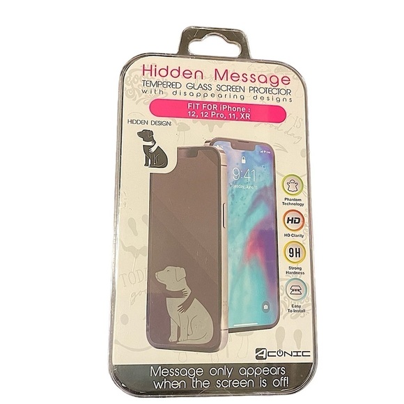 IPhone 14 Pro Max 14 Plus Hidden Message Screen Protector 13 Pro Max 12 Pro Max - Picture 1 of 3